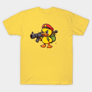 Duck with Bazooka - evil duck T-Shirt